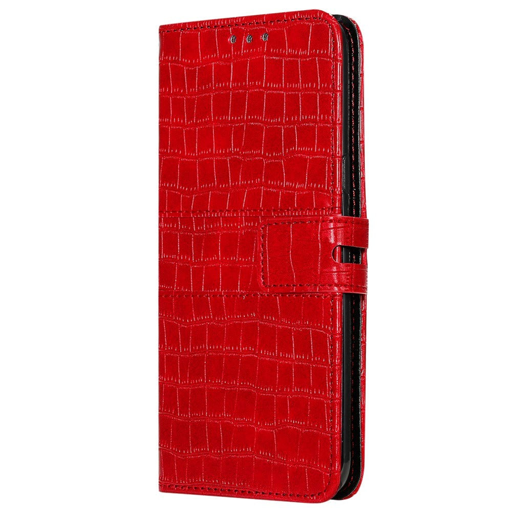 Samsung Galaxy A72 (4G / 5G) Crocodile Leather Wallet Case - Red