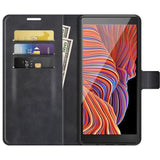 EIDERWOOD Samsung Galaxy Xcover 5 Faux Leather Flip Case with Cardholder & Stand Function - Black