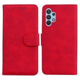 EIDERWOOD Samsung Galaxy A32 (4G) Faux Leather Flip Case with Cardholder & Stand Function - Red