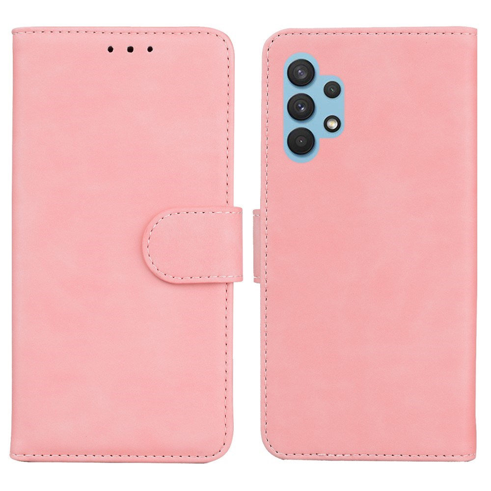 EIDERWOOD Samsung Galaxy A32 (4G) Faux Leather Flip Case with Cardholder & Stand Function - Pink