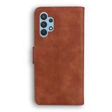 EIDERWOOD Samsung Galaxy A32 (4G) Faux Leather Flip Case with Cardholder & Stand Function - Brown