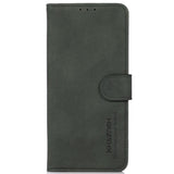 Samsung Galaxy S21 FE (5G) KHAZNEH Retro Leather Wallet Case - Green