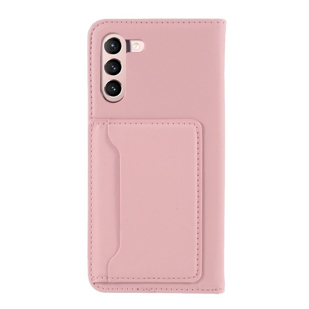 Samsung Galaxy S21 FE (5G) Liquid Silicone Case w. Card holder - Pink