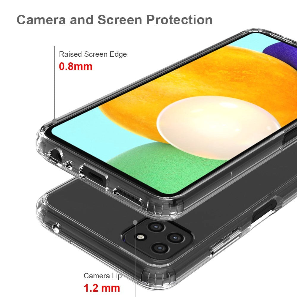 Samsung Galaxy A22 (5G) Shock-Proof Hybrid Plastic Case - Transparent