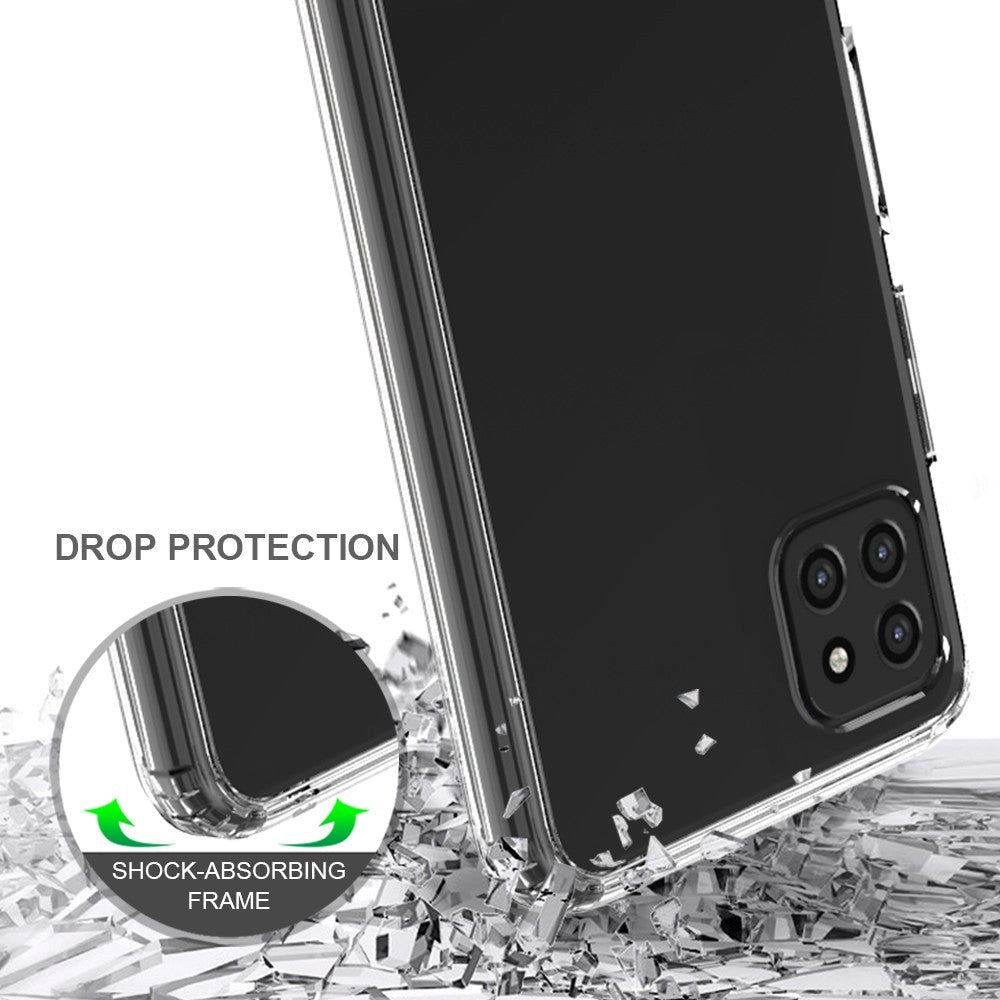 Samsung Galaxy A22 (5G) Shock-Proof Hybrid Plastic Case - Transparent