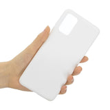 Samsung Galaxy A02's Flexible Matte Plastic Case - White