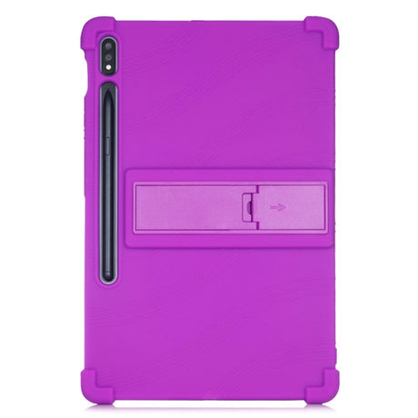 Samsung Galaxy Tab S7 Plus 12.4" Silicone Case w. Kickstand - Purple