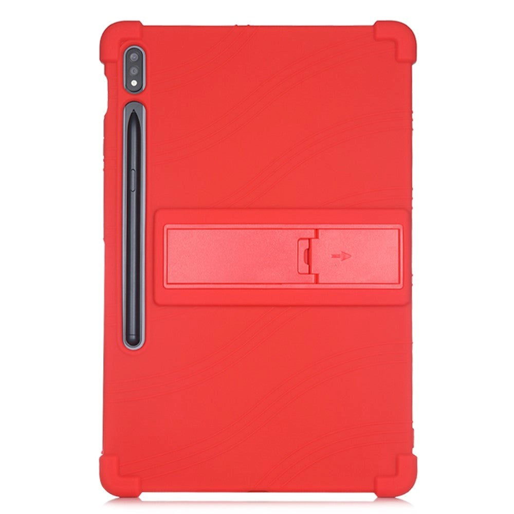 Samsung Galaxy Tab S7 Plus 12.4" Silicone Case w. Kickstand - Red