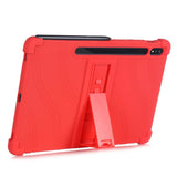 Samsung Galaxy Tab S7 Plus 12.4" Silicone Case w. Kickstand - Red