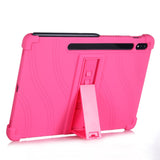 Samsung Galaxy Tab S7 Plus 12.4" Silicone Case w. Kickstand - Pink