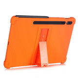 Samsung Galaxy Tab S7 Plus 12.4" Silicone Case w. Kickstand - Orange