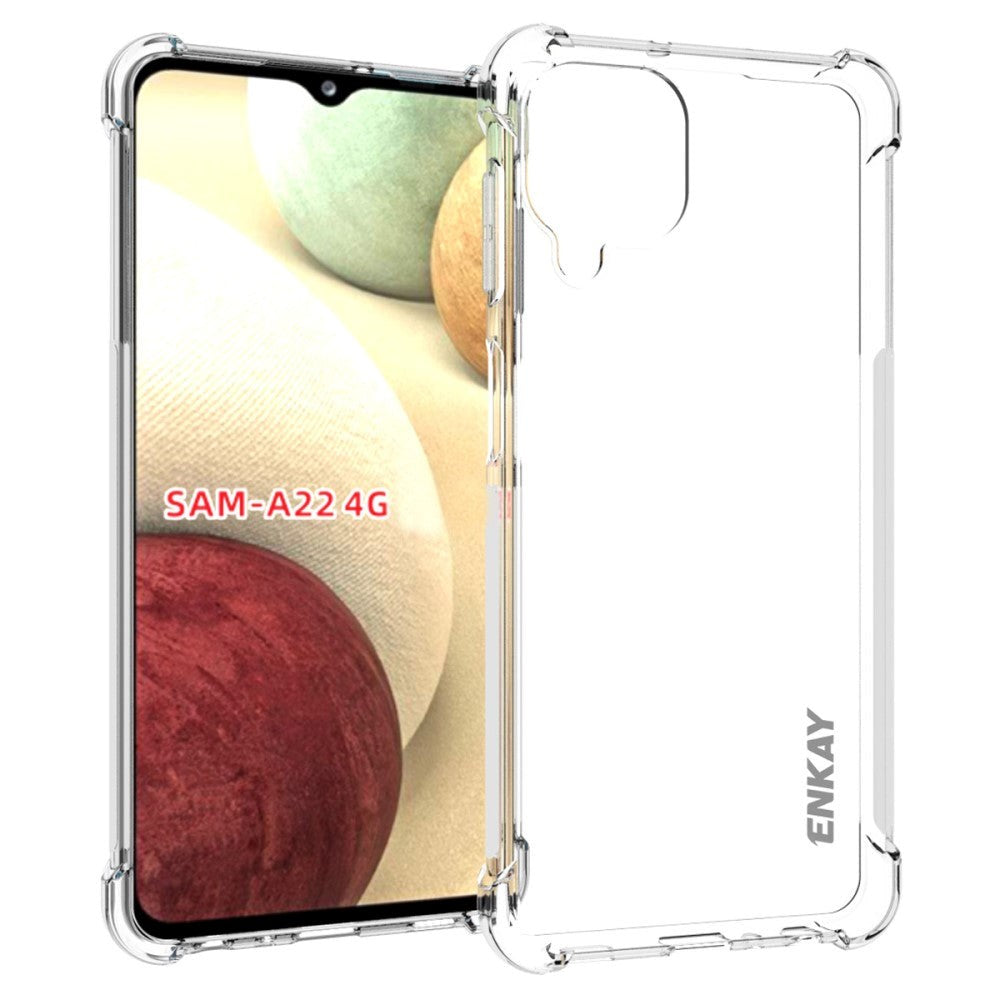 Samsung Galaxy A22 (4G) Enkay Anti-Slip Shockproof Case - Transparent