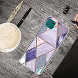 Samsung Galaxy A22 (5G) Flexible Plastic Case - Purple Marble