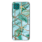 Samsung Galaxy A22 (5G) Flexible Plastic Case - Green Marble