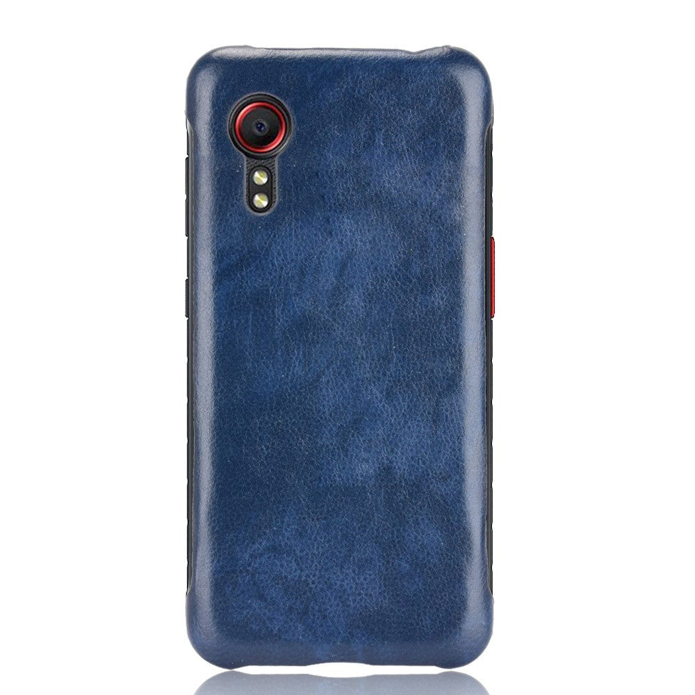 Samsung Galaxy XCover 5 - Artificial Leather Coated Plastic Case - Blue