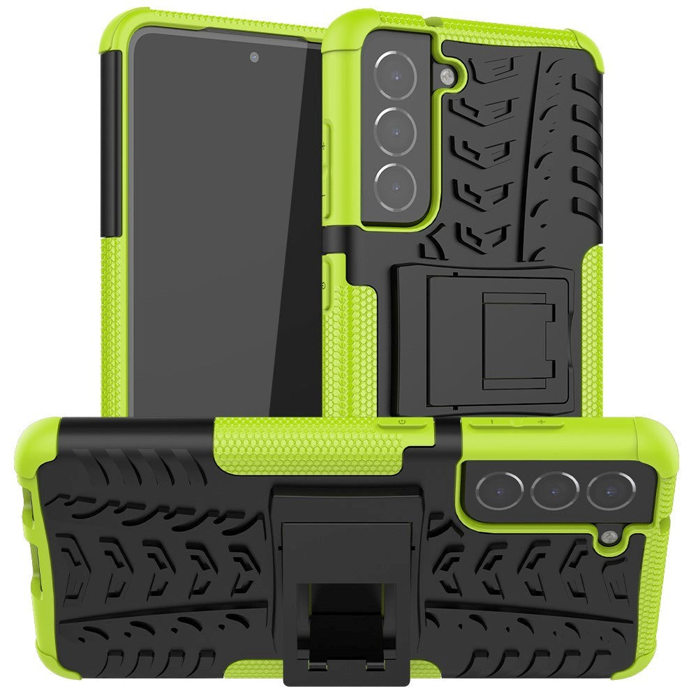 Samsung Galaxy S21 FE (5G) Cool Tyre Tough Case w. Stand - Green