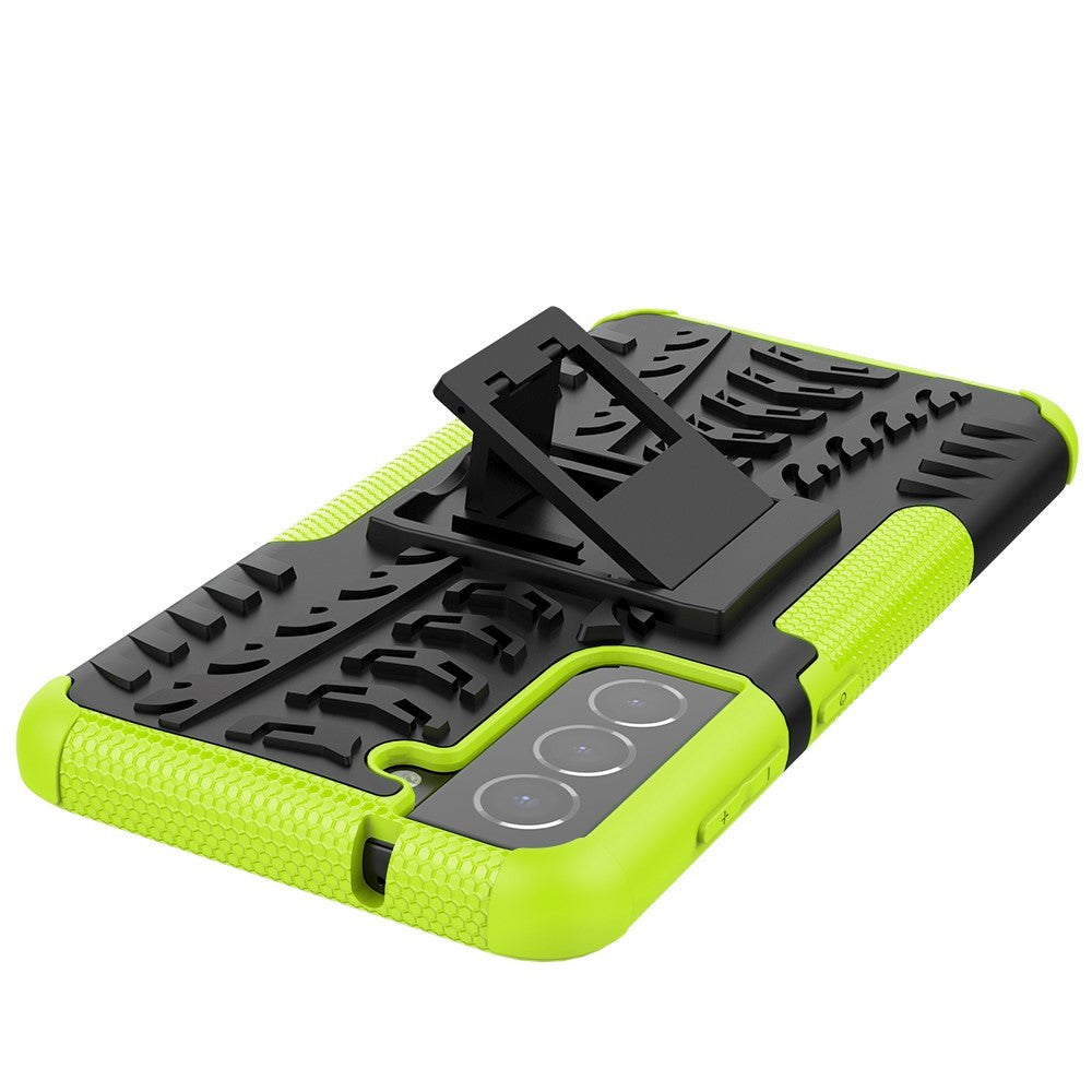 Samsung Galaxy S21 FE (5G) Cool Tyre Tough Case w. Stand - Green