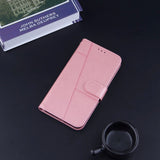 Samsung Galaxy A72 (4G / 5G) Leather Flip Case w. Stand & Card Holder - Pink