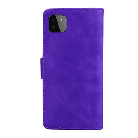 EIDERWOOD Samsung Galaxy A22 (5G) Faux Leather Flip Case with Cardholder & Stand Function - Purple