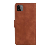 EIDERWOOD Samsung Galaxy A22 (5G) Faux Leather Flip Case with Cardholder & Stand Function - Brown