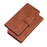 EIDERWOOD Samsung Galaxy A22 (5G) Faux Leather Flip Case with Cardholder & Stand Function - Brown