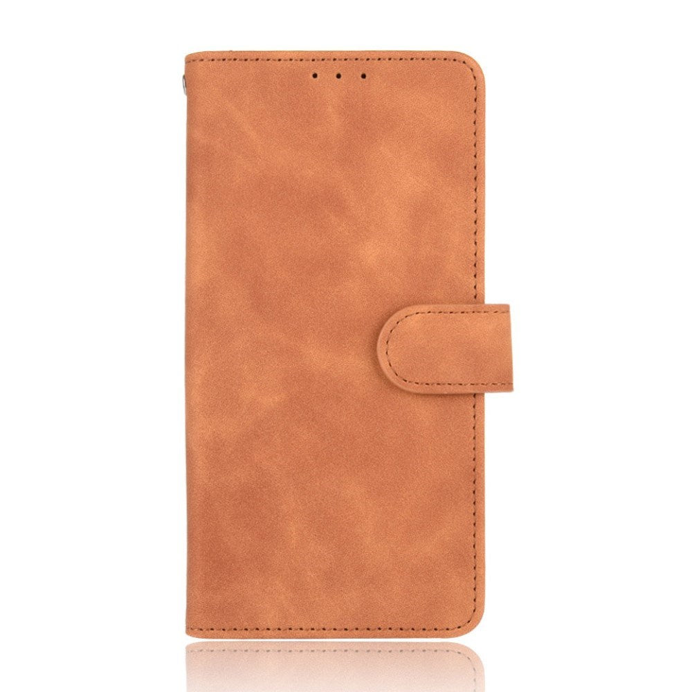EIDERWOOD Samsung Galaxy A22 (4G) Faux Leather Flip Case with Cardholder & Stand Function - Brown