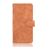 EIDERWOOD Samsung Galaxy A22 (4G) Faux Leather Flip Case with Cardholder & Stand Function - Brown