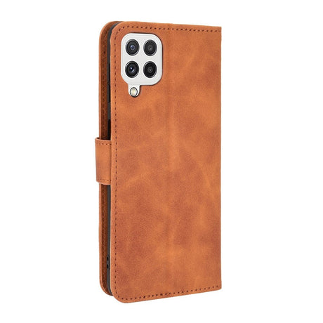 EIDERWOOD Samsung Galaxy A22 (4G) Faux Leather Flip Case with Cardholder & Stand Function - Brown