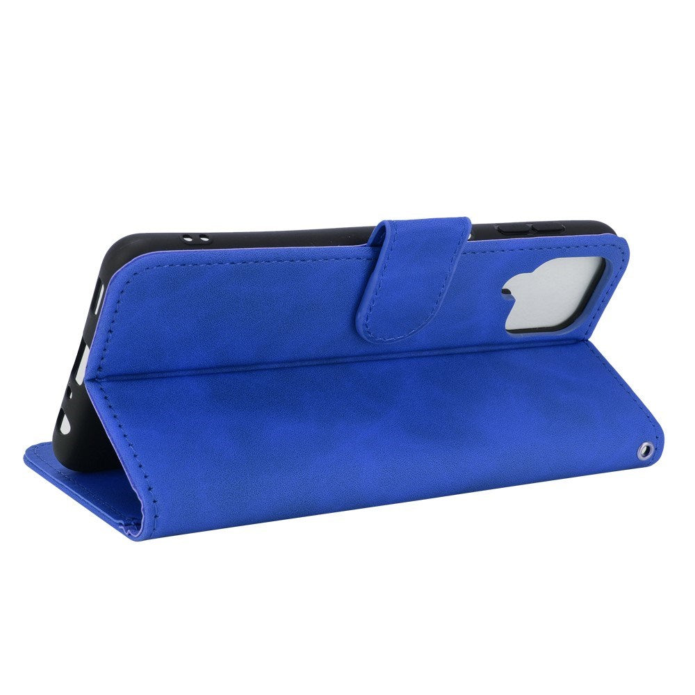 EIDERWOOD Samsung Galaxy A22 (4G) Faux Leather Flip Case with Cardholder & Stand Function - Blue