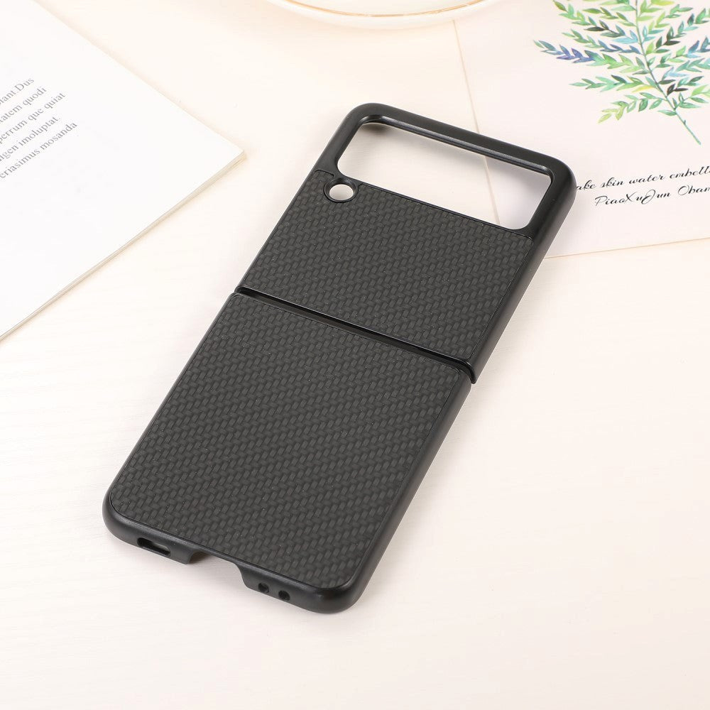 Samsung Galaxy Z Flip3 Carbon Fiber Hybrid Case - Black