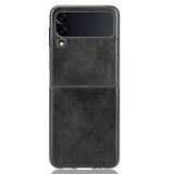 Samsung Galaxy Z Flip3 (5G) Simple Case w. Leather Backing - Black