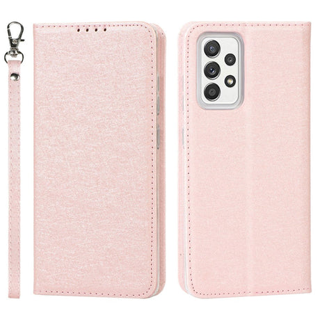 Samsung Galaxy A52 (4G / 5G) / A52s (5G) Leather Case - Silk Texture w. Wallet - Rose Gold