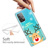 Samsung Galaxy A72 5G / 4G Flexible Plastic Christmas Case - Merry Christmas - Rudolf