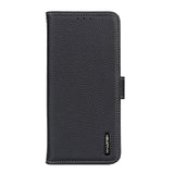 Samsung Galaxy A03s KHAZNEH Leather Wallet Case - Black