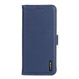 Samsung Galaxy A03s KHAZNEH Leather Wallet Case - Blue