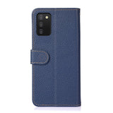 Samsung Galaxy A03s KHAZNEH Leather Wallet Case - Blue