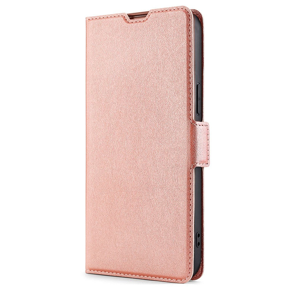 Samsung Galaxy S22 Thin Leather Wallet Case - Rose Gold