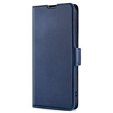 Samsung Galaxy S22 Thin Leather Wallet Case - Blue