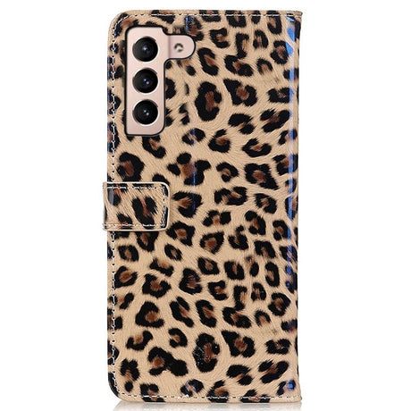 Samsung Galaxy S22 Leather Wallet Case - Leopard