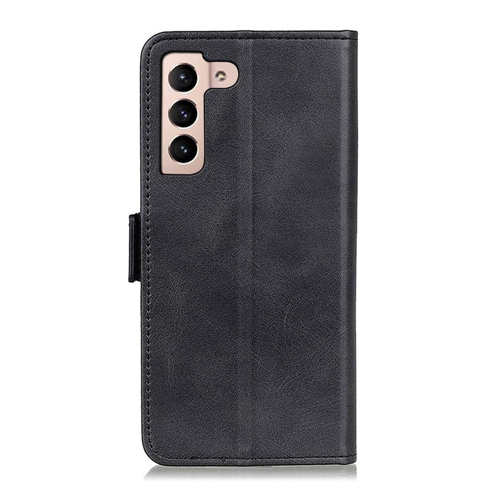 Samsung Galaxy S22 Soft Leather Wallet Case - Black