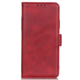 Samsung Galaxy S22 Soft Leather Wallet Case - Red