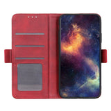 Samsung Galaxy S22 Soft Leather Wallet Case - Red