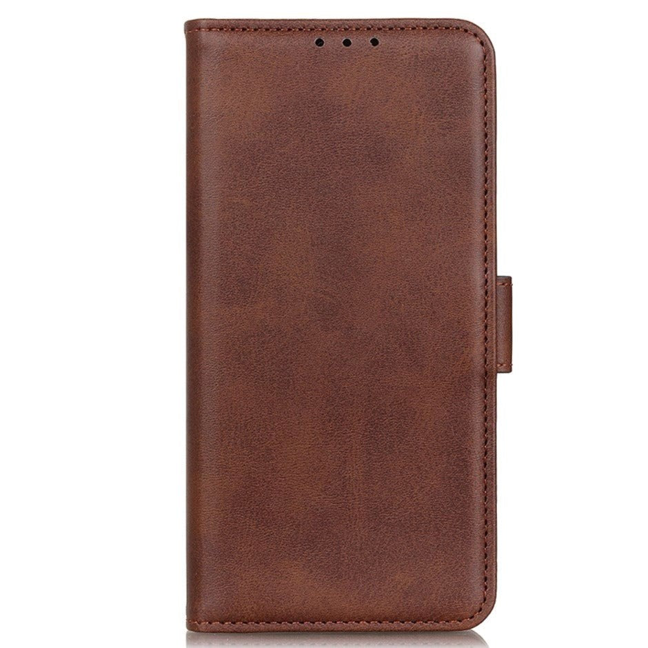 Samsung Galaxy S22 Soft Leather Wallet Case - Dark brown