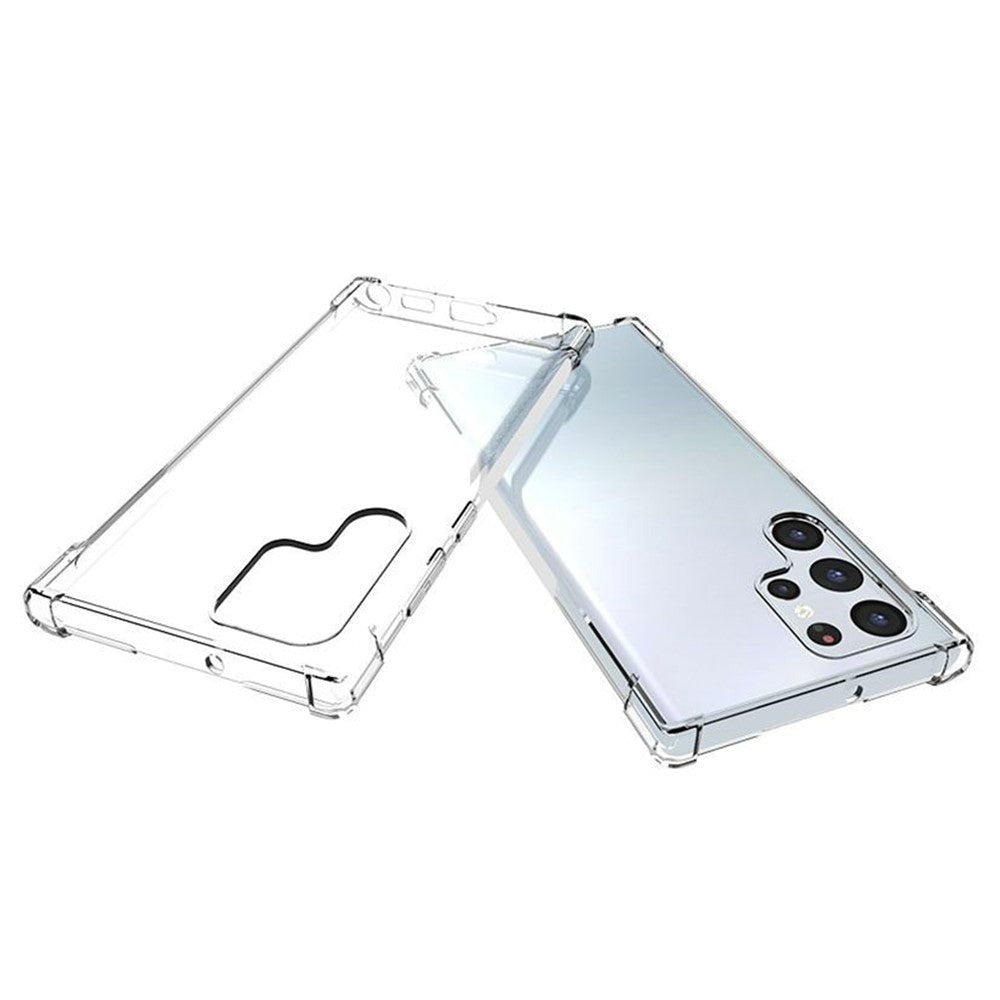 Samsung Galaxy S22 Ultra Shock-Proof Flexible Plastic Case - Transparent