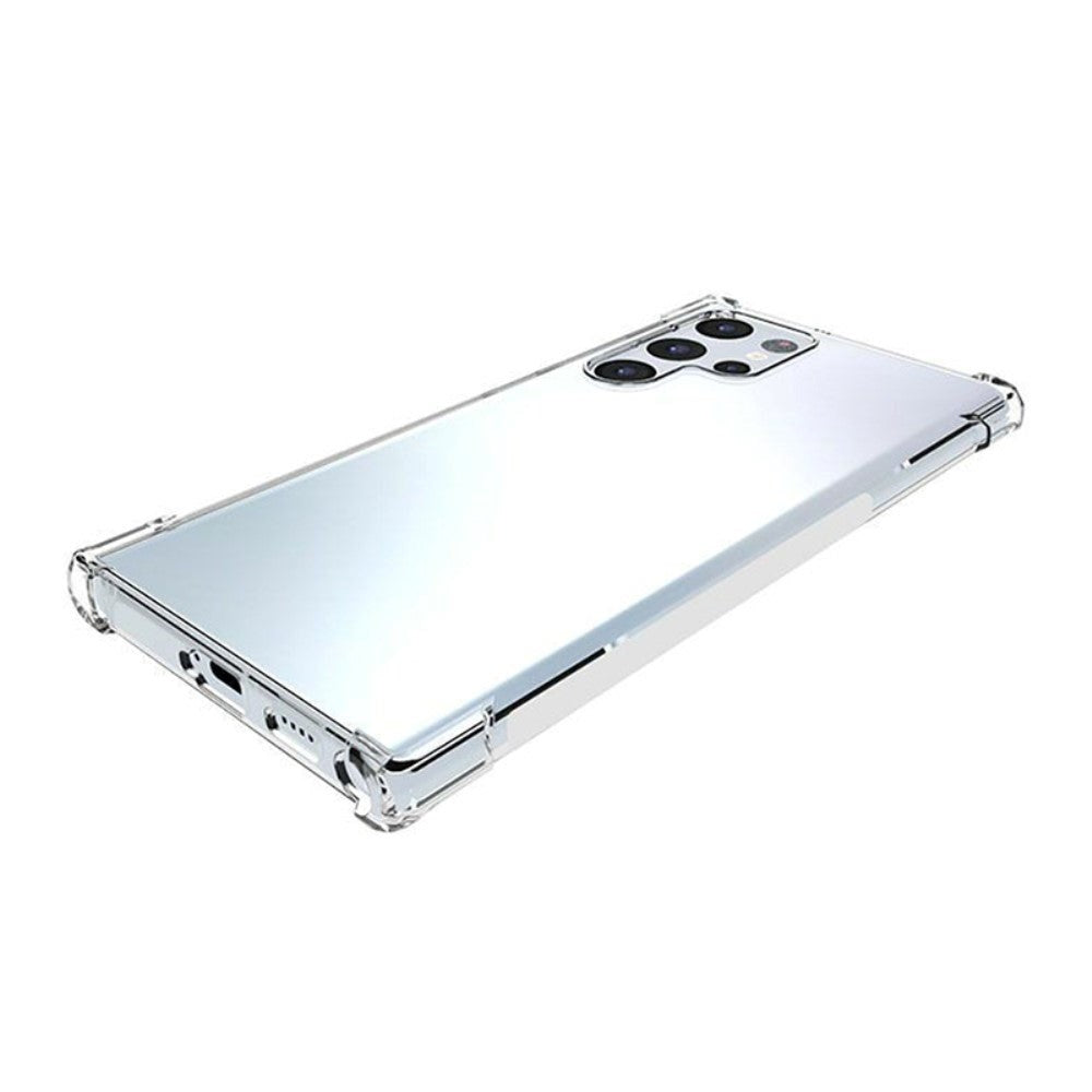 Samsung Galaxy S22 Ultra Shock-Proof Flexible Plastic Case - Transparent