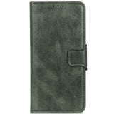 Samsung Galaxy S22 Vintage Texture Leather Wallet Case - Green