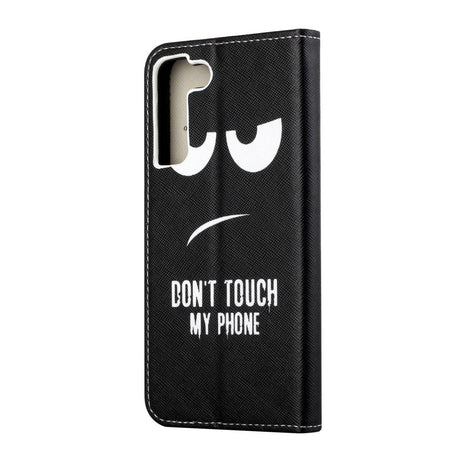 Samsung Galaxy S22+ (Plus) Leather Wallet Case - 'Don't Touch my Phone'