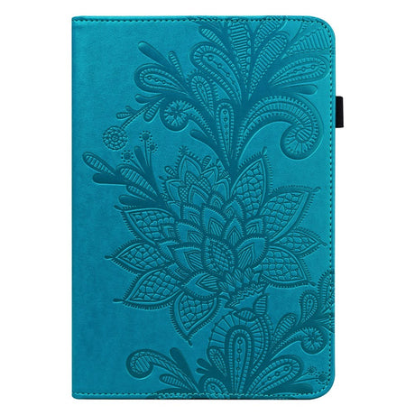 Samsung Galaxy Tab A8 10.5" (2021) - Wallet Case - Floral Print - Blue