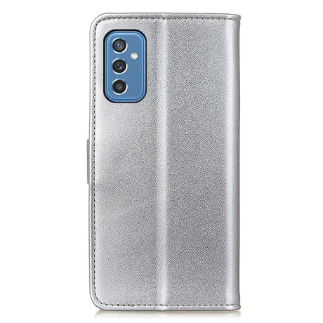 Samsung Galaxy M52 (5G) Folio Leather Wallet Case - Silver