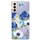 Samsung Galaxy S22 Flexible Plastic Case - Purple Flowers